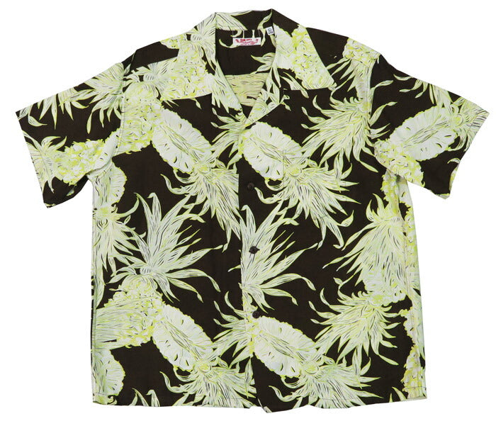 サンサーフ SUN SURF 半袖 レーヨン羽二重 ハワイアンシャツ 「ISLAND PINEAPPLE」 HALE HAWAII, ROYAL HAWAIIAN アロハシャツ SS39413 【2025年春夏新作】