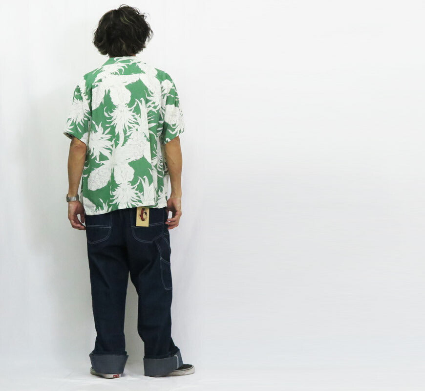 サンサーフ SUN SURF 半袖 レーヨン羽二重 ハワイアンシャツ 「ISLAND PINEAPPLE」 HALE HAWAII, ROYAL HAWAIIAN アロハシャツ SS39413 【2025年春夏新作】