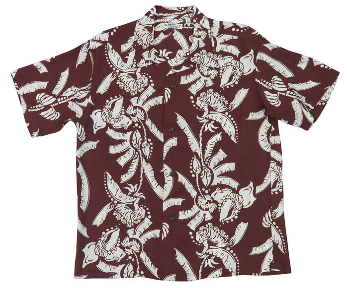 サンサーフ SUN SURF 半袖 レーヨン羽二重 ハワイアンシャツ 「HONEYSUCKLE」 HALE HAWAII, ROYAL HAWAIIAN アロハシャツ SS39413 【2025年春夏新作】