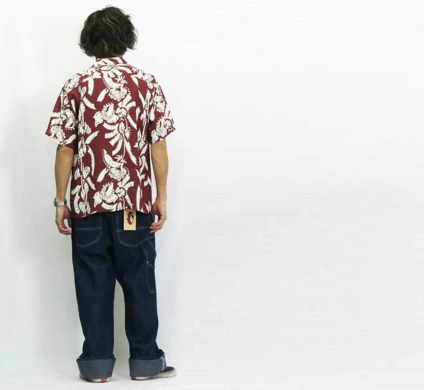 サンサーフ SUN SURF 半袖 レーヨン羽二重 ハワイアンシャツ 「HONEYSUCKLE」 HALE HAWAII, ROYAL HAWAIIAN アロハシャツ SS39413 【2025年春夏新作】
