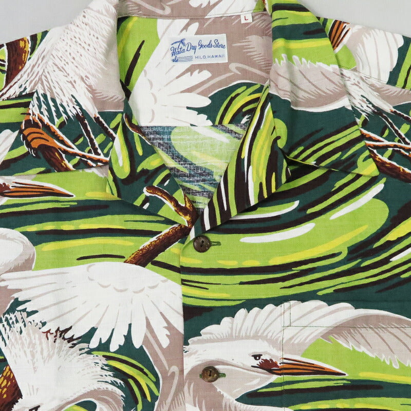 サンサーフ SUN SURF 半袖 コットン ハワイアンシャツ 「PAIR OF HERON」　HATA DRY GOODS STORE SPECIAL EDITION スペシャルエディション アロハシャツ SS39480 【2025年春夏新作】