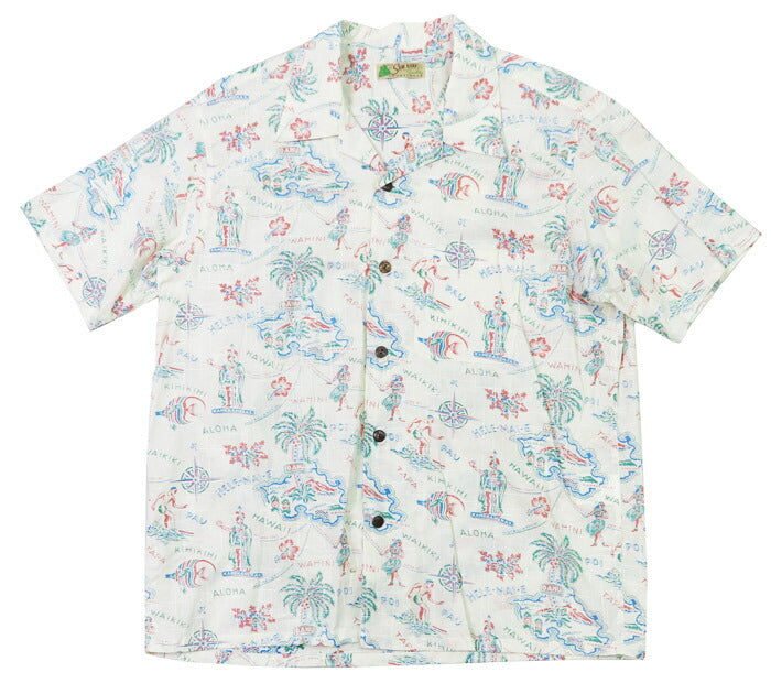 サンサーフ SUN SURF 半袖 コットン/リネン オープンカラーシャツ 「HELE-MAI-E」 ハワイアンシャツ アロハシャツ SS39501 【2025年春夏新作】