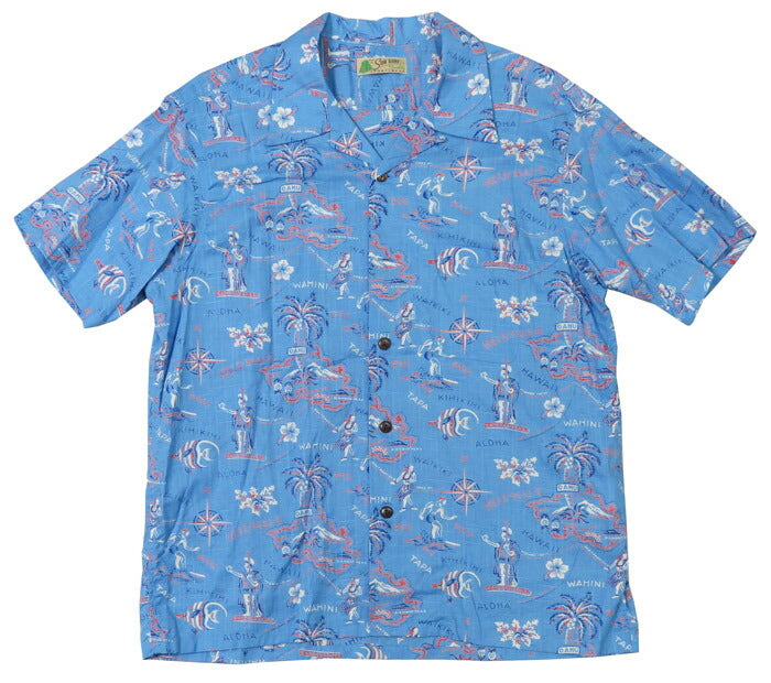 サンサーフ SUN SURF 半袖 コットン/リネン オープンカラーシャツ 「HELE-MAI-E」 ハワイアンシャツ アロハシャツ SS39501 【2025年春夏新作】