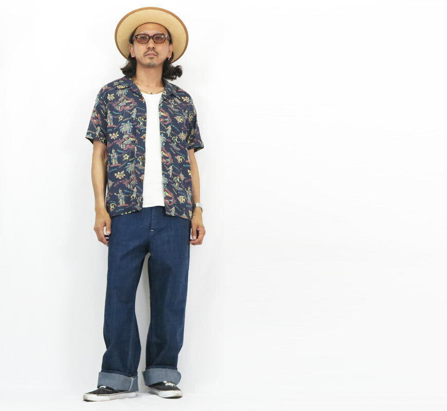 サンサーフ SUN SURF 半袖 コットン/リネン オープンカラーシャツ 「HELE-MAI-E」 ハワイアンシャツ アロハシャツ SS39501 【2025年春夏新作】