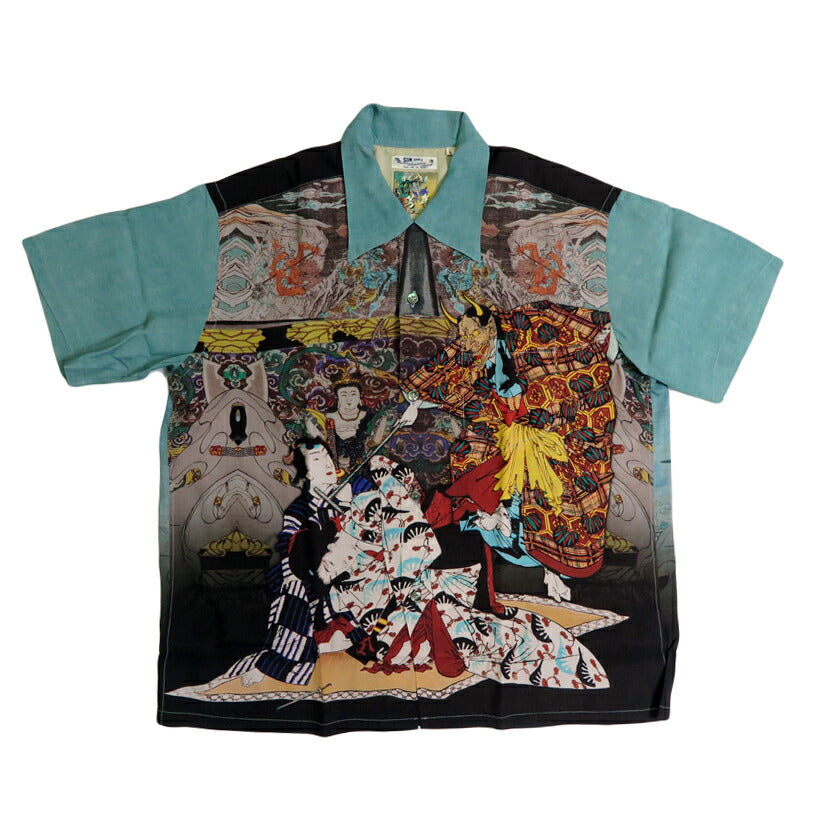 サンサーフ SUN SURF × 月岡芳年 SPECIAL EDITION “偐紫田舎源氏”（にせむらさきいなかげんじ）半袖 レーヨン ハワイアンシャツ日本の意匠 SPECIAL EDITION アロハシャツ SS39531 【2025年春夏新作】