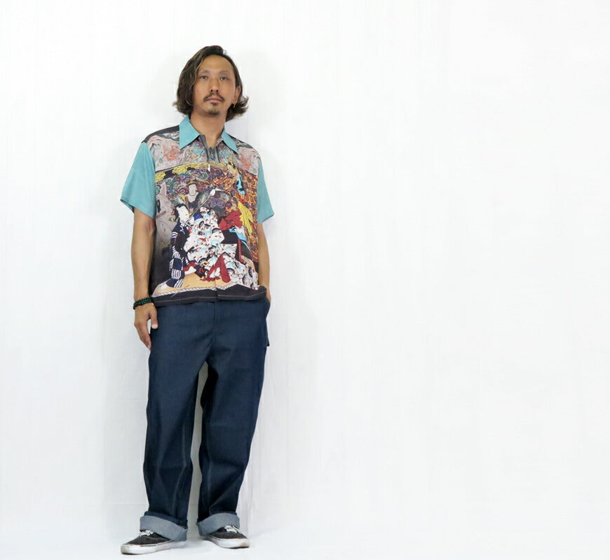 サンサーフ SUN SURF × 月岡芳年 SPECIAL EDITION “偐紫田舎源氏”（にせむらさきいなかげんじ）半袖 レーヨン ハワイアンシャツ日本の意匠 SPECIAL EDITION アロハシャツ SS39531 【2025年春夏新作】