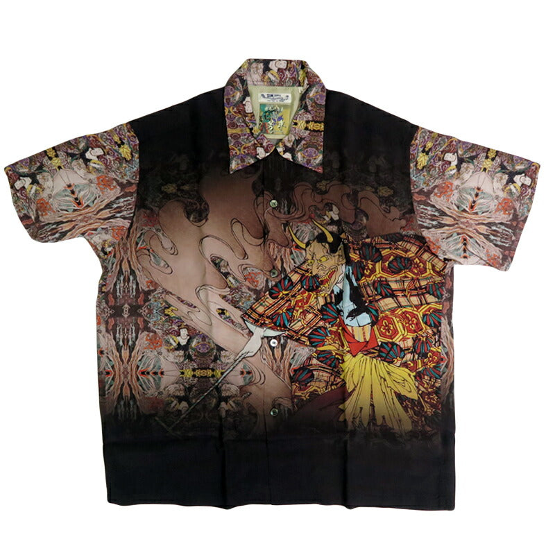 サンサーフ SUN SURF × 月岡芳年 SPECIAL EDITION “NEW STORY” 半袖 レーヨン ハワイアンシャツ日本の意匠  アロハシャツ SS39532 【2025年春夏新作】