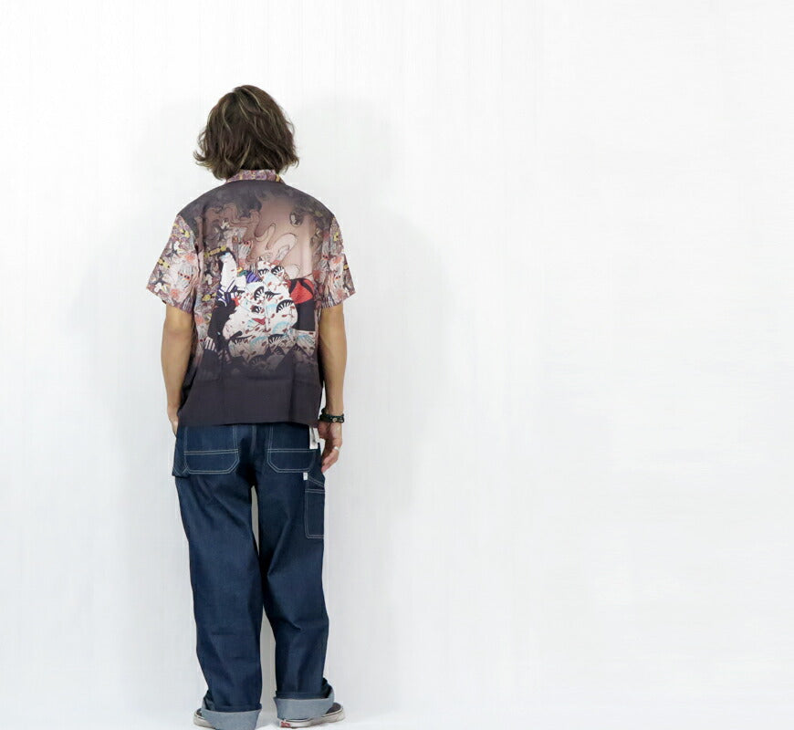 サンサーフ SUN SURF × 月岡芳年 SPECIAL EDITION “NEW STORY” 半袖 レーヨン ハワイアンシャツ日本の意匠  アロハシャツ SS39532 【2025年春夏新作】