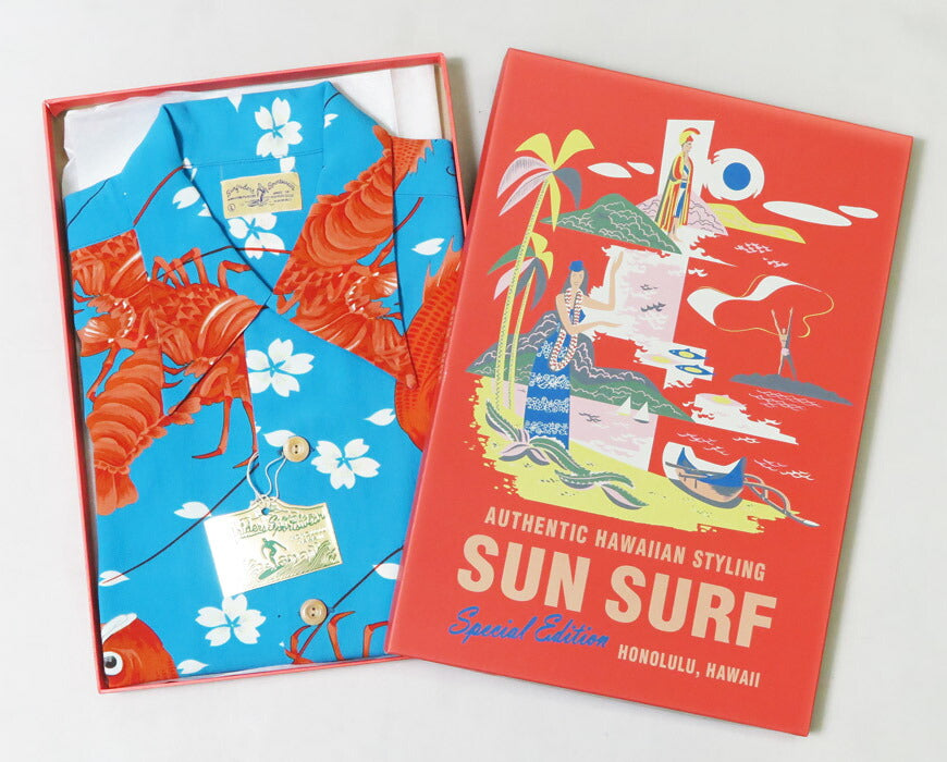 サンサーフ SUN SURF 半袖 レーヨン壁縮緬 ハワイアンシャツ 「SYMBOL OF GOOD LUCK」 SURFRIDERS SPORTSWEAR スペシャルエディション SPECIAL EDITION アロハシャツ SS39483【2025年春夏新作】