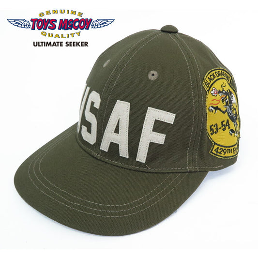 トイズマッコイ TOYS McCOY ミリタリー コットン キャップ MILITARY COTTON CAP 429TH FTR BMR SQ " BLACK DRAGONS " TMA2412【2024-25年秋冬新作】