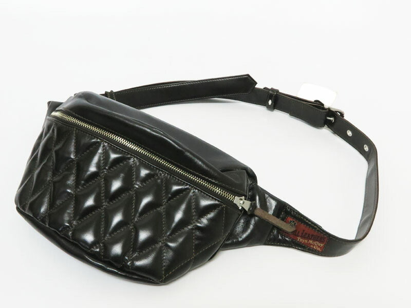トイズマッコイ TOYS McCOY ホースハイド レザー デュアルブレード パッデッド バッグ  馬革 DUAL BLADE "PADDED" BAG ウエストバッグ ボディバッグ TMA2422【2025年秋冬新作】