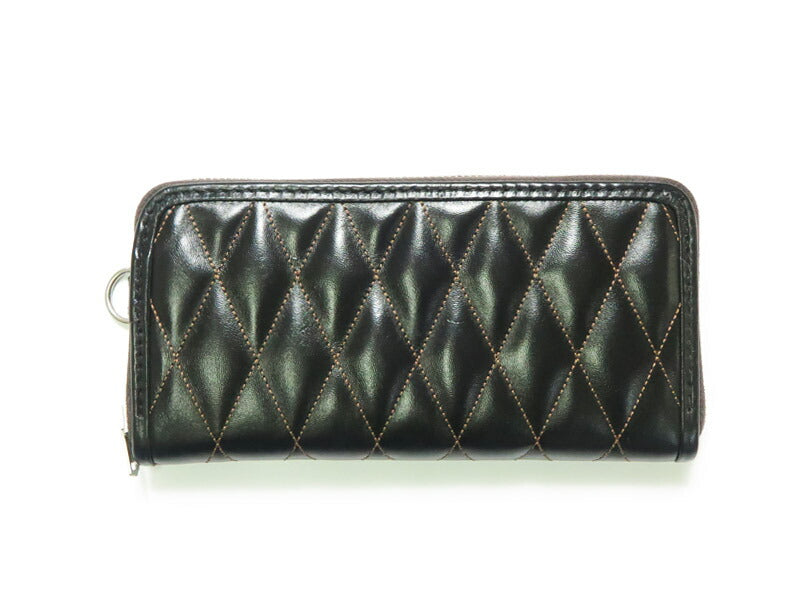 トイズマッコイ ホースハイド レザーキルティング ロングウォレット ブラック トイズマッコイ TOYS McCOY ホースハイド レザーキルティング ロング