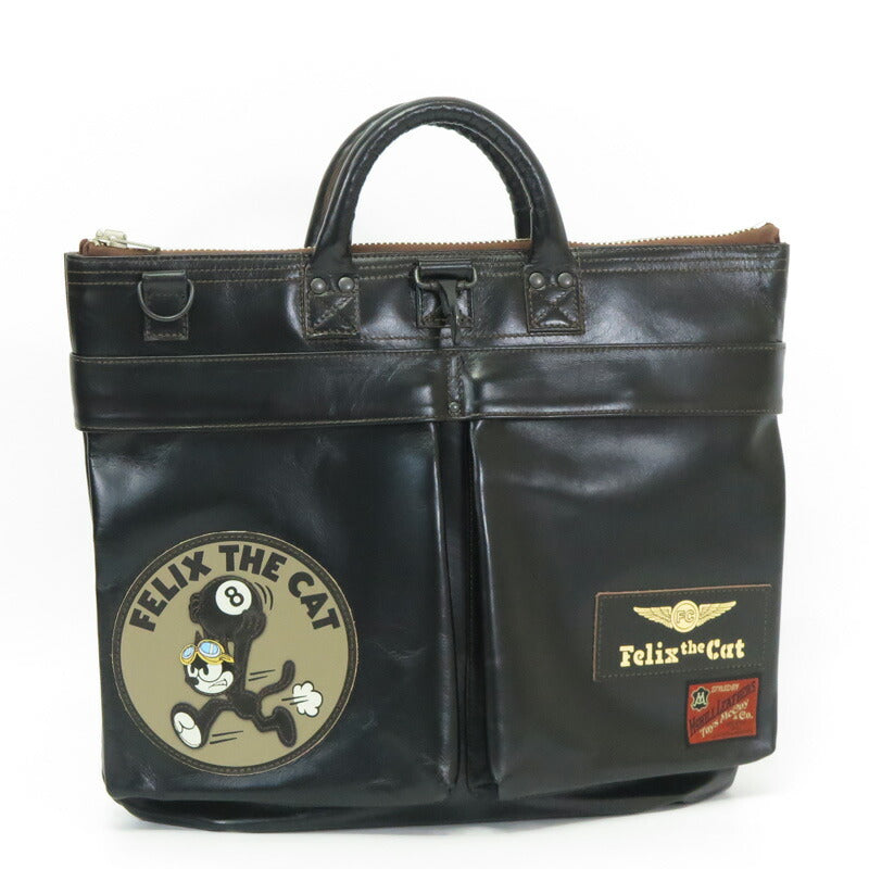 トイズマッコイ TOYS McCOY ホースハイド レザー ヘルメットバッグ FELIX THE CAT 8 BALL 馬革 TMA2523 【2025年秋冬新作】
