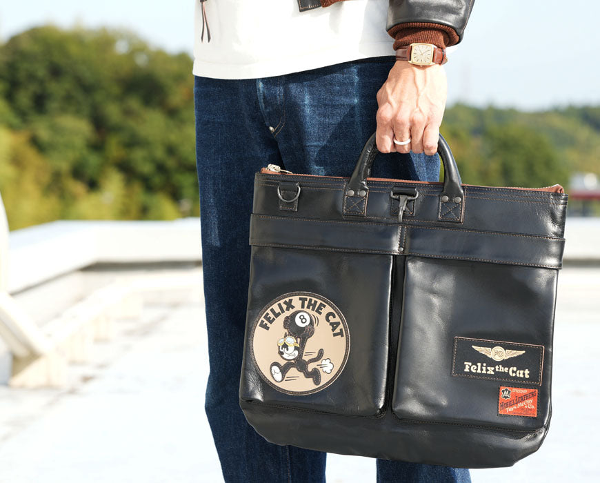 トイズマッコイ TOYS McCOY ホースハイド レザー ヘルメットバッグ FELIX THE CAT 8 BALL 馬革 TMA2523 【2025年秋冬新作】