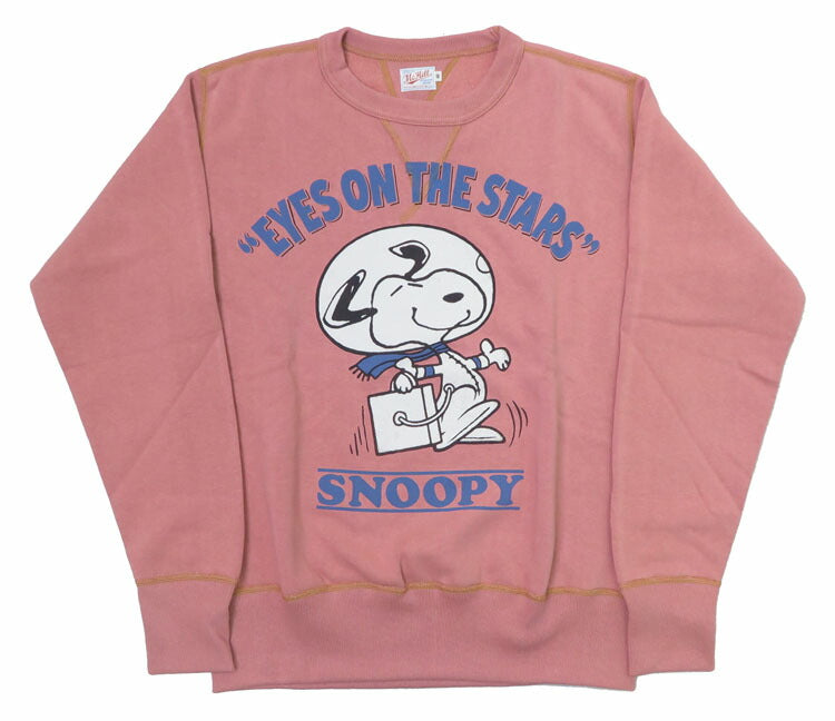 トイズマッコイ TOYS McCOY 長袖 プリント クルーネック スウェット SNOOPY スヌーピー "EYES ON THE STARS" TMC2456【2024-25年秋冬新作】