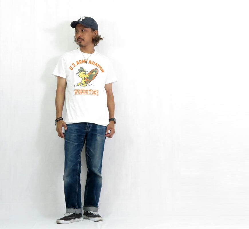 トイズマッコイ TOYSMcCOY  半袖 Tシャツ SNOOPY TEE WOODSTOCK " U.S.ARMY AVIATION " TMC2523【2025年春夏新作】