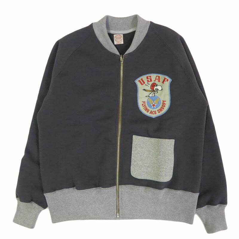 トイズマッコイ TOYS McCOY HEAVYWEIGHT ヘビーウェイト C-2 ジップアップ スウェット "USAF FLYING ACE SNOOPY" TMC2551【2025年秋冬新作】