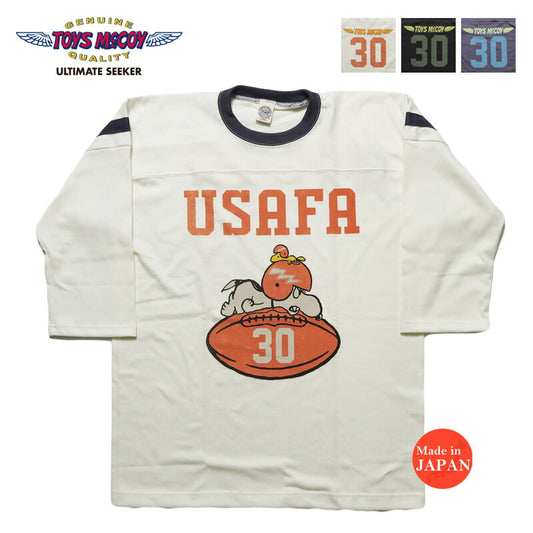 トイズマッコイTOYSMcCOY 半袖 五分袖 スヌーピー Tシャツ SNOOPY FOOTBALL SHIRT