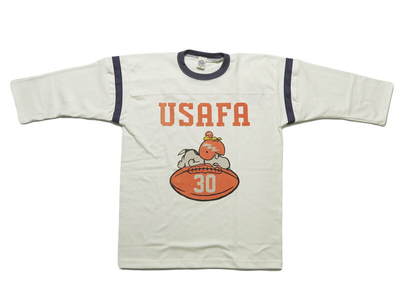 トイズマッコイTOYSMcCOY 半袖 五分袖 スヌーピー Tシャツ SNOOPY FOOTBALL SHIRT