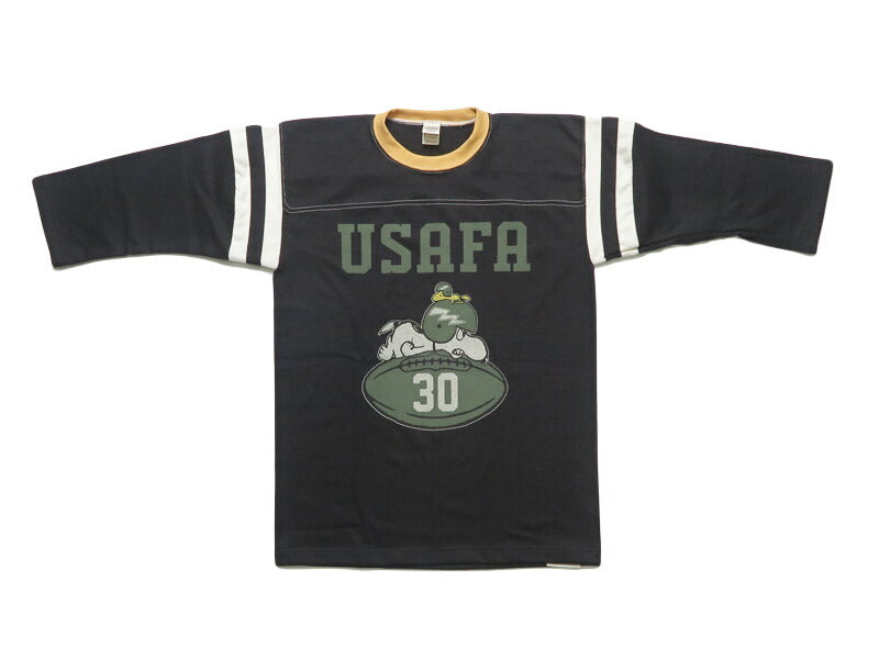 トイズマッコイTOYSMcCOY 半袖 五分袖 スヌーピー Tシャツ SNOOPY FOOTBALL SHIRT