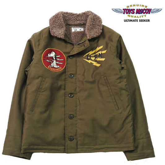 トイズマッコイ TOYS McCOY N-1 デッキジャケット 初期型 オリーブ SNOOPY RADIOMAN TMJ2441 【2024-25年秋冬新作】
