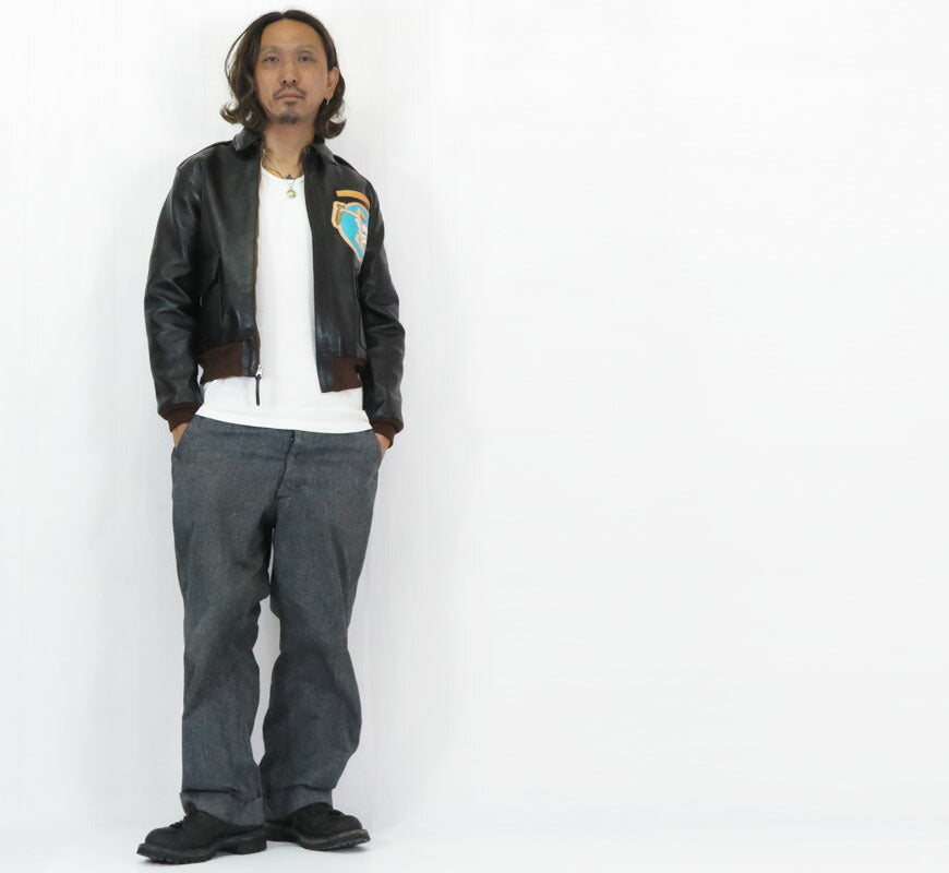 トイズマッコイ TOYS McCOY A-2 レザー フライトジャケット ROUGH WEAR CLOTHING CO.FLYING FORTRESS "THE BODY" ハンドペイント ホースハイド 馬革 TMJ2517 【2025年秋冬新作】