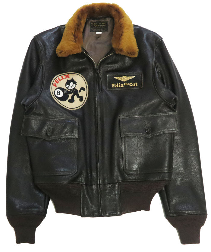 トイズマッコイ TOYS McCOY レザーフライトジャケット TYPE G-1 55-J-14 TOYS McCOY MFG.CO. FELIX THE CAT TOUGH MINDED CAT! TMJ2521 【2025年秋冬新作】