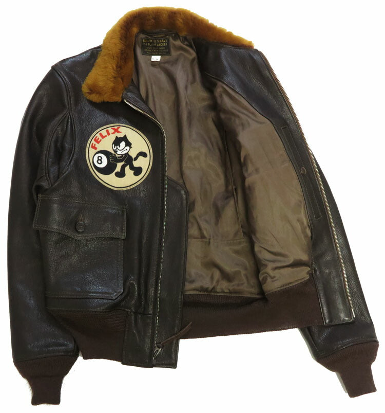 トイズマッコイ TOYS McCOY レザーフライトジャケット TYPE G-1 55-J-14 TOYS McCOY MFG.CO. FELIX THE CAT TOUGH MINDED CAT! TMJ2521 【2025年秋冬新作】