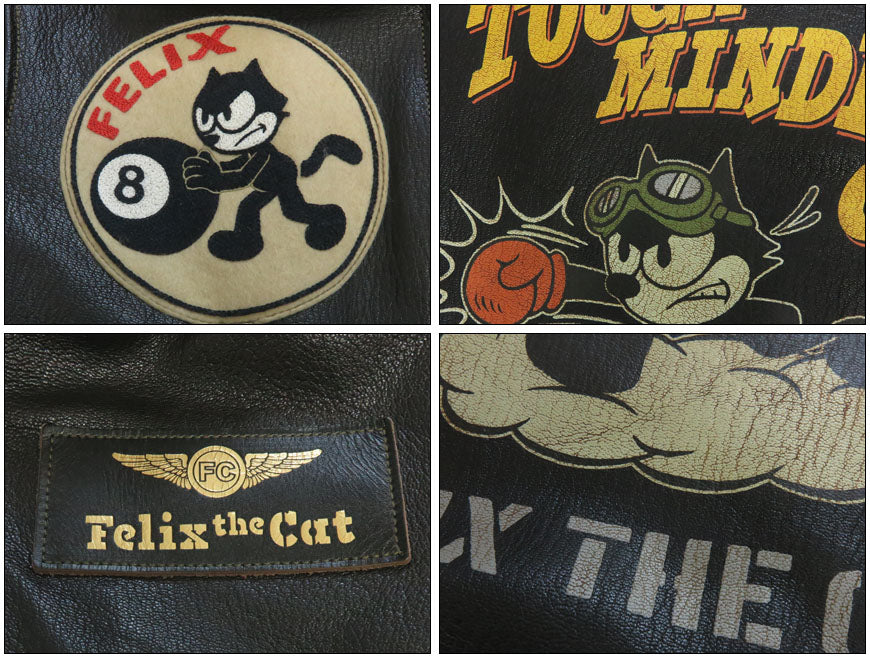 トイズマッコイ TOYS McCOY レザーフライトジャケット TYPE G-1 55-J-14 TOYS McCOY MFG.CO. FELIX THE CAT TOUGH MINDED CAT! TMJ2521 【2025年秋冬新作】