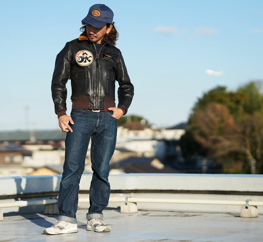 トイズマッコイ TOYS McCOY レザーフライトジャケット TYPE G-1 55-J-14 TOYS McCOY MFG.CO. FELIX THE CAT TOUGH MINDED CAT! TMJ2521 【2025年秋冬新作】