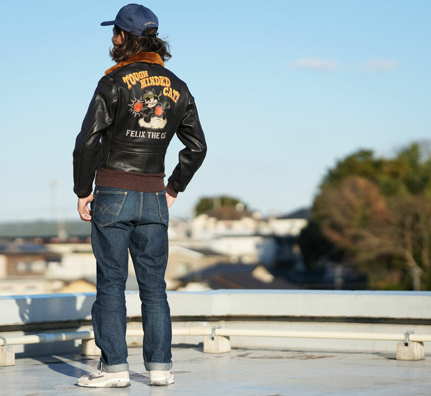 トイズマッコイ TOYS McCOY レザーフライトジャケット TYPE G-1 55-J-14 TOYS McCOY MFG.CO. FELIX THE CAT TOUGH MINDED CAT! TMJ2521 【2025年秋冬新作】