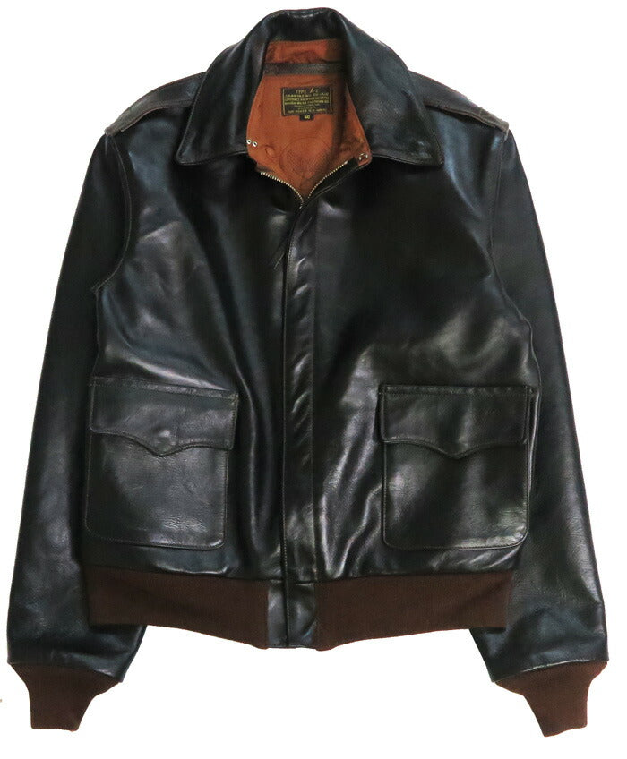 トイズマッコイ TOYS McCOY A-2 レザー フライトジャケット ROUGH WEAR CLOTHING CO. デカール無し ホースハイド 馬革 TMJ2526 【2025年秋冬新作】