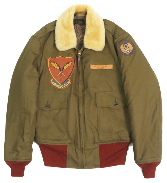 トイズマッコイ TOYS McCOY フライトジャケット B-10 ホワイトムートン/レッドリブ Miss D-day TMJ2528 【2025年秋冬新作】