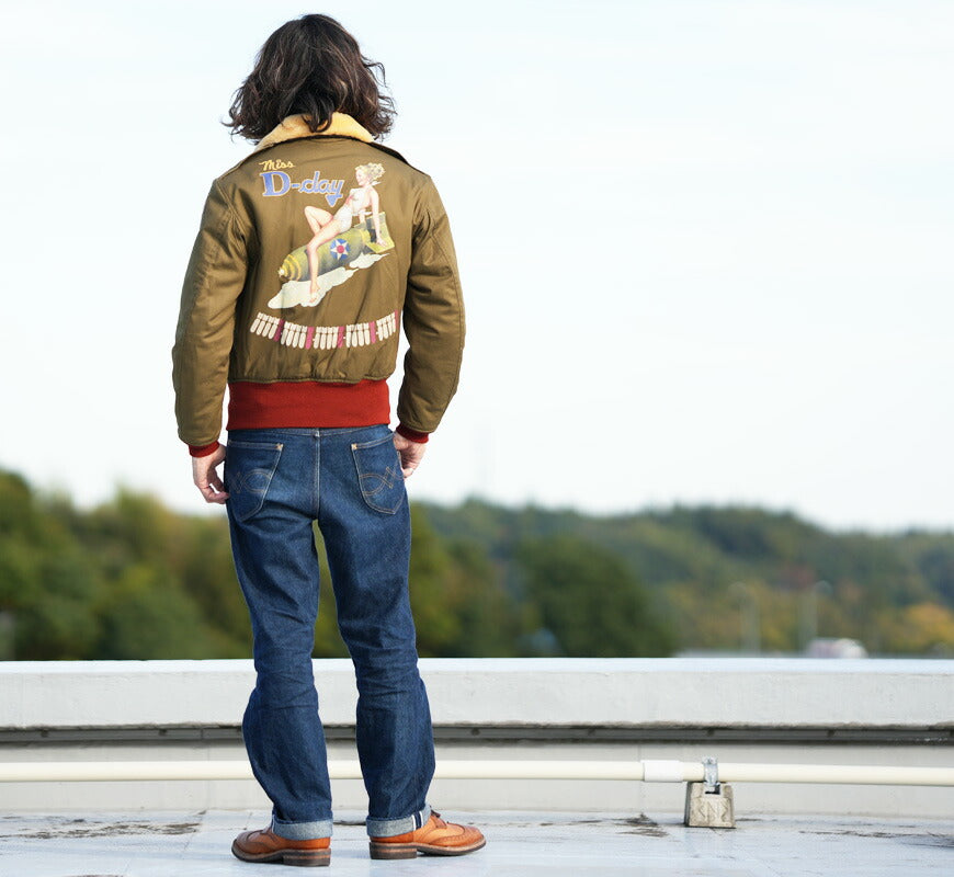 トイズマッコイ TOYS McCOY フライトジャケット B-10 ホワイトムートン/レッドリブ Miss D-day TMJ2528 【2025年秋冬新作】