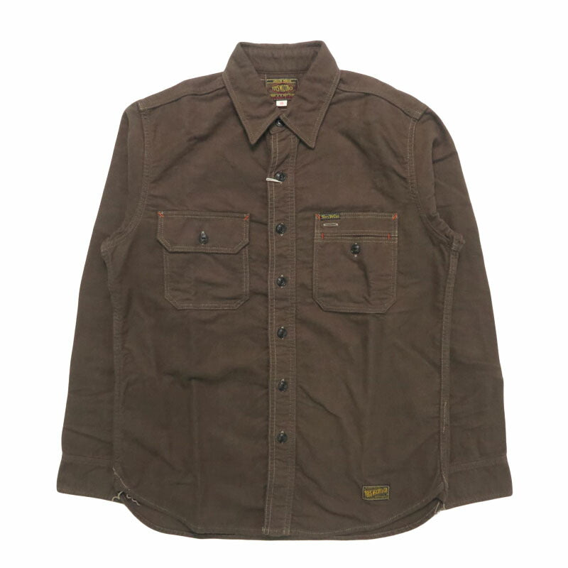 トイズマッコイ TOYS McCOY 長袖 ネル ワーク シャツ 無地 COTTON FLANNEL SIDEWINDER SHIRT TMS2509【2025年秋冬新作】