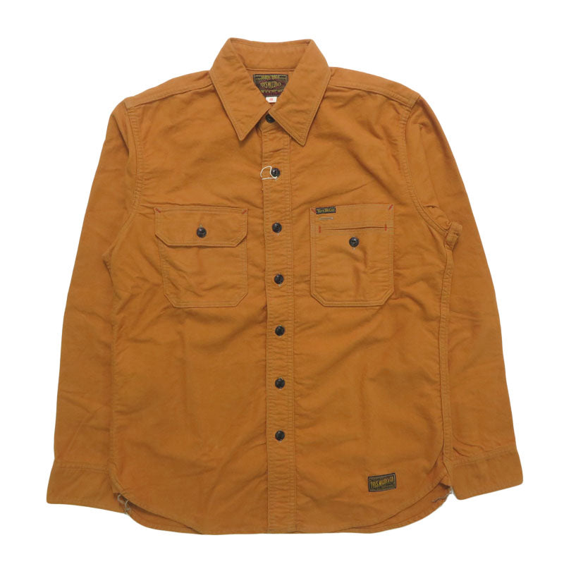 トイズマッコイ TOYS McCOY 長袖 ネル ワーク シャツ 無地 COTTON FLANNEL SIDEWINDER SHIRT TMS2509【2025年秋冬新作】