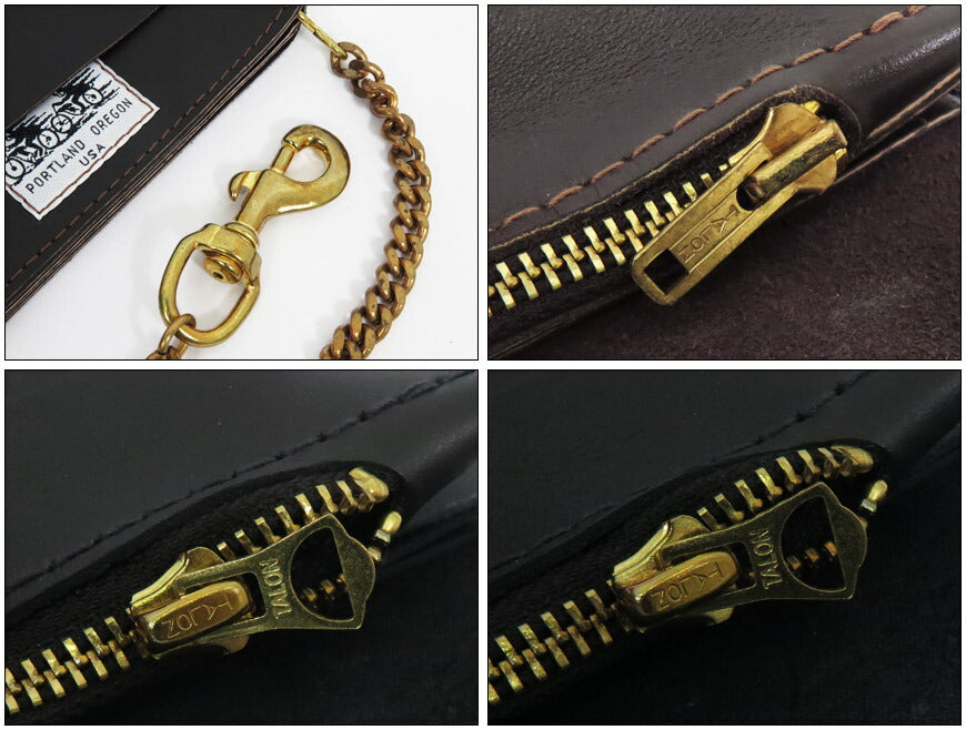 ラングリッツレザーズ Langlitz Leathers チェーン ウォレット ブラウンレザー トラッカー バイカーズ ロング レザー 長財布 革 【2025年春夏新作】