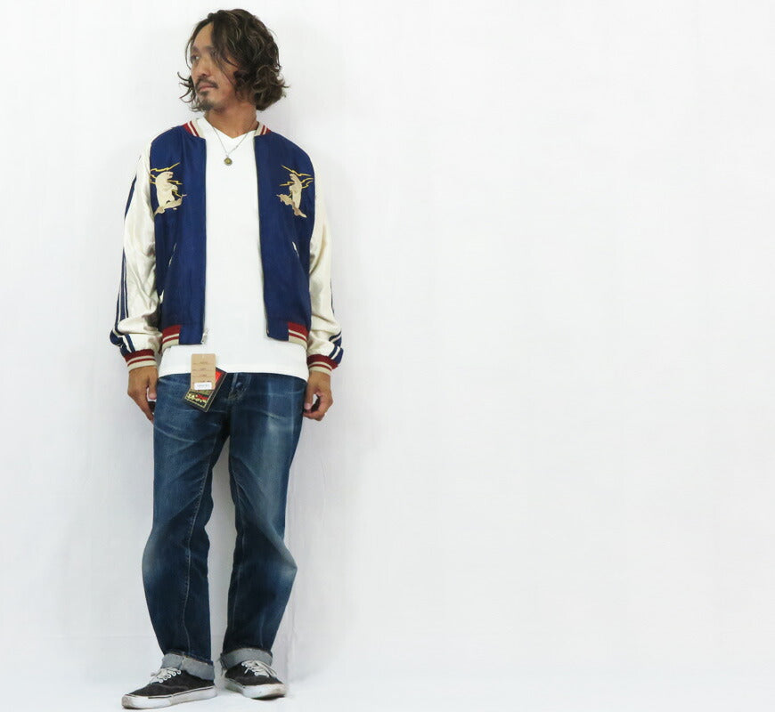 テーラー東洋 テイラー東洋 Tailor Toyo リバーシブル アセテート サテン スカジャン ALASKAN EAGLE × DOG SLED 刺繍 ジャケット TT15790-128 【2025年秋冬新作】