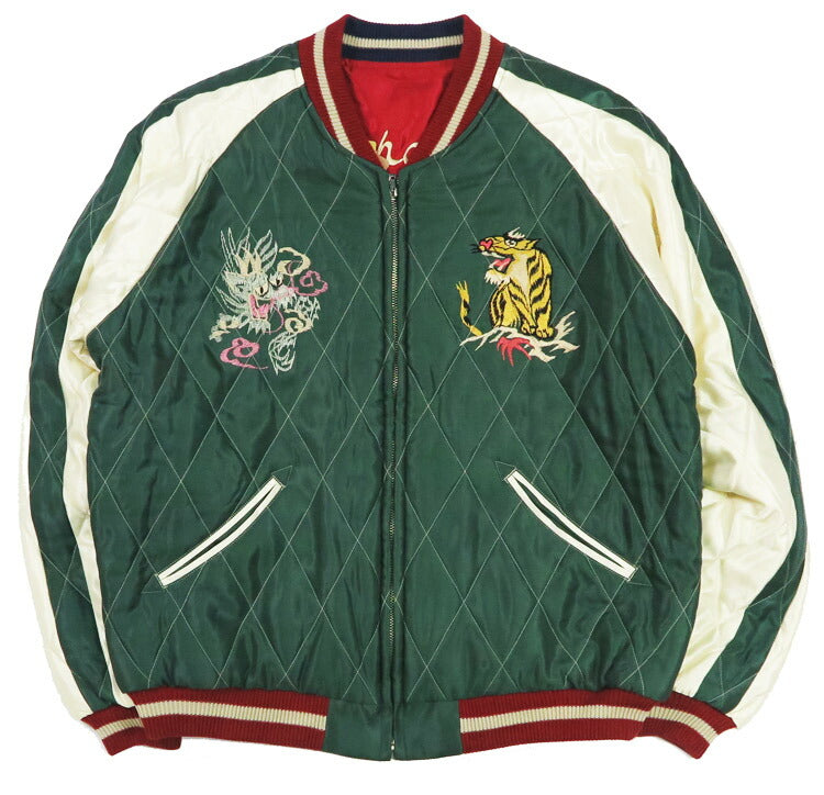 テーラー東洋 テイラー東洋 Tailor Toyo キルト サテン スカジャン JAPAN MAP × GOLD DRAGON ジャケット 両面アセテート 中綿入り TT15791-145 【2025年秋冬新作】