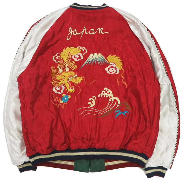 テーラー東洋 テイラー東洋 Tailor Toyo キルト サテン スカジャン JAPAN MAP × GOLD DRAGON ジャケット 両面アセテート 中綿入り TT15791-145 【2025年秋冬新作】