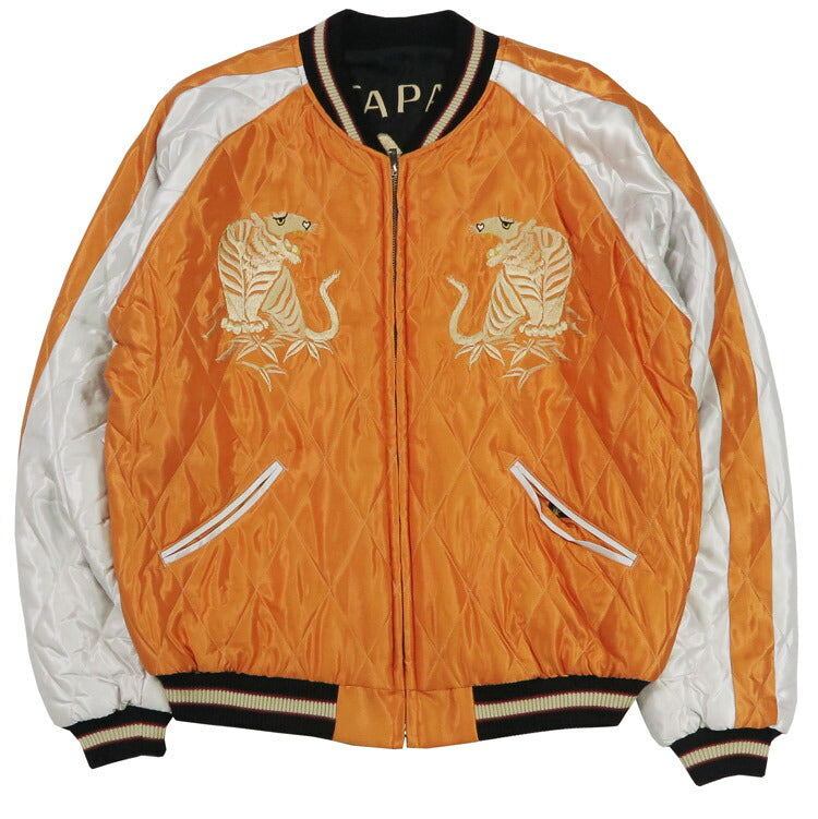 テーラー東洋 テイラー東洋 Tailor Toyo キルト サテン スカジャン WHITE TIGER × LANDSCAPE ジャケット 両面アセテート 中綿入り TT15791-159 【2025年秋冬新作】