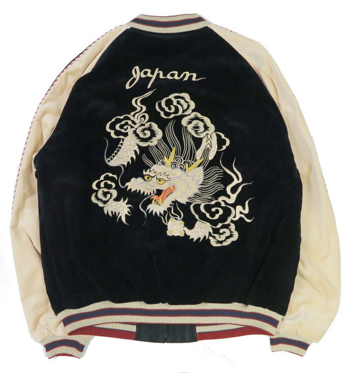 テーラー東洋 テイラー東洋 Tailor Toyo 2TONE ベロア × サテン スカジャン WHITE DRAGON × EAGLE ジャケット TT15795 【2025年秋冬新作】
