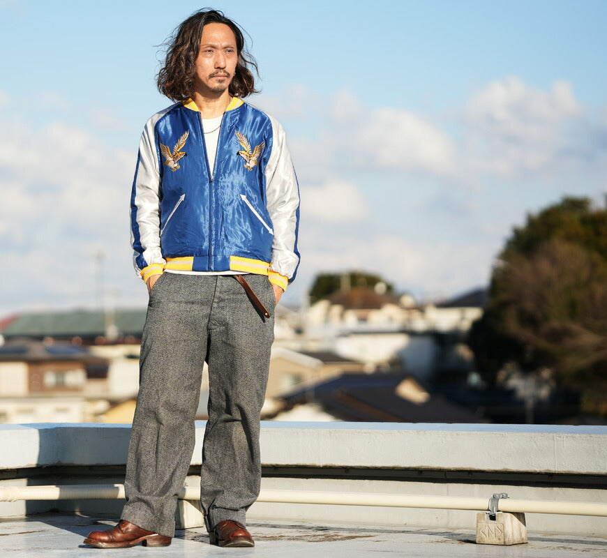 テーラー東洋 テイラー東洋 Tailor Toyo 2026年新春限定 ベロア × サテン スカジャン GOLD DRAGON & GOLD TIGER × JAPAN MAP TT15840 【2025年秋冬新作】