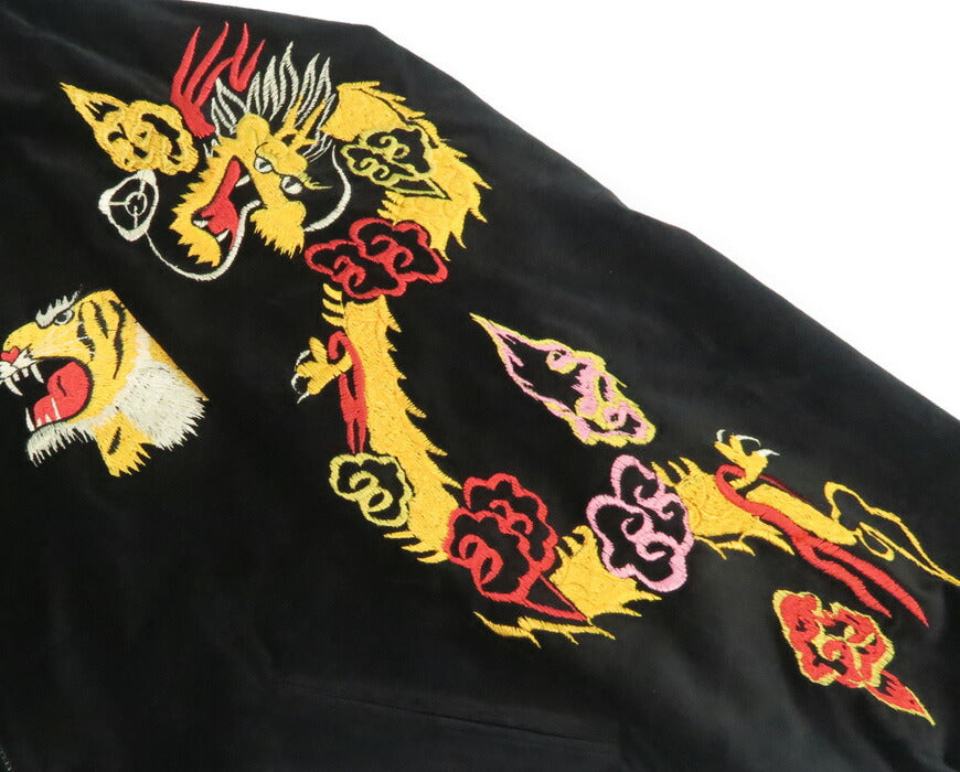 テーラー東洋 テイラー東洋 Tailor Toyo 2026年新春限定 ベロア × サテン スカジャン GOLD DRAGON & GOLD TIGER × JAPAN MAP TT15840 【2025年秋冬新作】