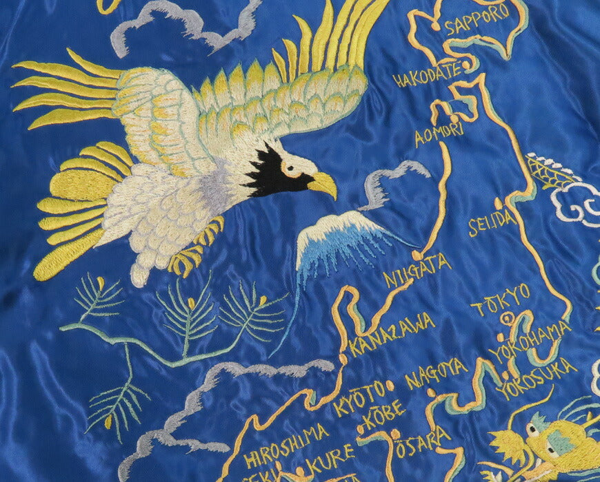 テーラー東洋 テイラー東洋 Tailor Toyo 2026年新春限定 ベロア × サテン スカジャン GOLD DRAGON & GOLD TIGER × JAPAN MAP TT15840 【2025年秋冬新作】