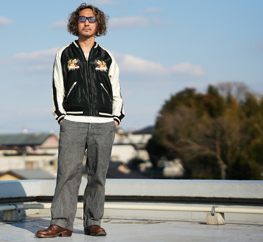 テーラー東洋 テイラー東洋 Tailor Toyo リバーシブル アセテート サテン スカジャン ROARING TIGER × BLACK DRAGON 刺繍 ジャケット TT15877-119 【2026年春夏新作】