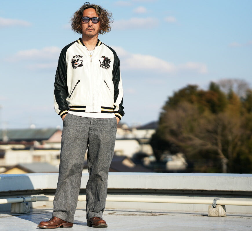 テーラー東洋 テイラー東洋 Tailor Toyo リバーシブル アセテート サテン スカジャン ROARING TIGER × BLACK DRAGON 刺繍 ジャケット TT15877-119 【2026年春夏新作】