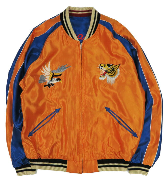 テーラー東洋 テイラー東洋 Tailor Toyo リバーシブル アセテート サテン スカジャン TIGER HEAD × JAPAN MAP 刺繍 ジャケット TT15877-125 【2026年春夏新作】