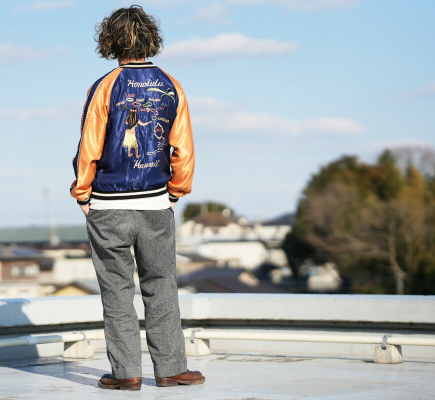 テーラー東洋 テイラー東洋 Tailor Toyo リバーシブル アセテート サテン スカジャン HAWAII MAP × DRAGON & TIGER 刺繍 ジャケット TT15877-128 【2026年春夏新作】