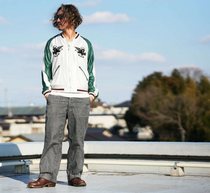 テーラー東洋 テイラー東洋 Tailor Toyo リバーシブル アセテート サテン スカジャン HAWAII MAP × DRAGON & TIGER 刺繍 ジャケット TT15877-128 【2026年春夏新作】